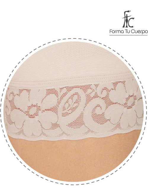 Short Faja Beige de Broches Reloj de Arena FT- O-076