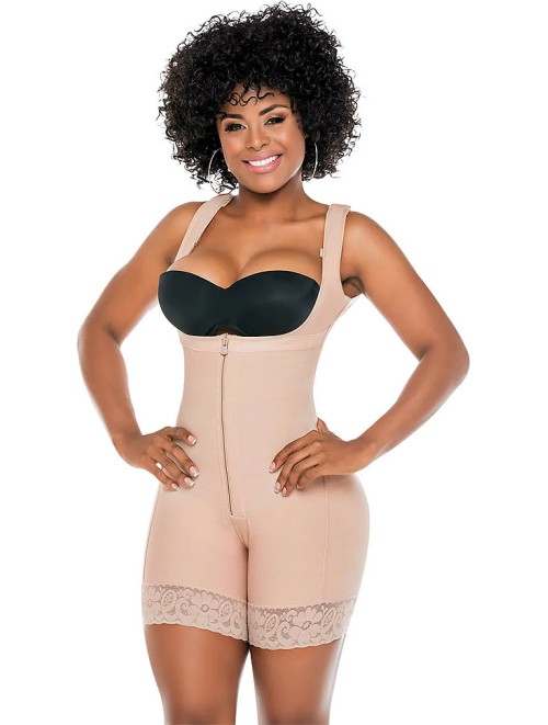 Short lipoescultura manga sisa con huecos SA - 518-2