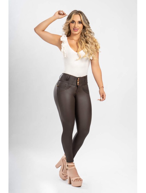 Sexy Leather Effect Pants Made in Colombia | Alessia