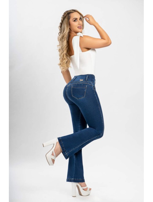 Calça jeans colombiana levanta bumbum colombiano cintura média