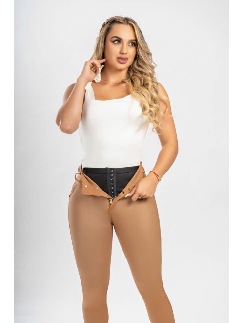 Excellent Quality Leather Effect Pants | Madison