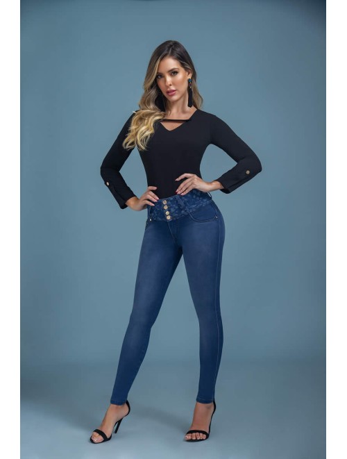 Beautiful Colombian Jean With Laser Detail | 700-1503