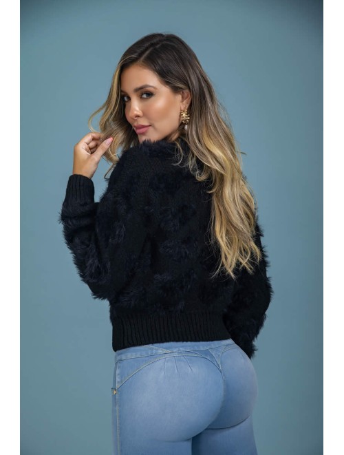 Glamorous Colombian Furry Fabric Bag | V-002