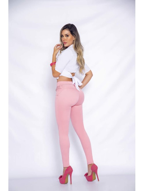Beautiful Pink Jean Includes Belt | 700-1501