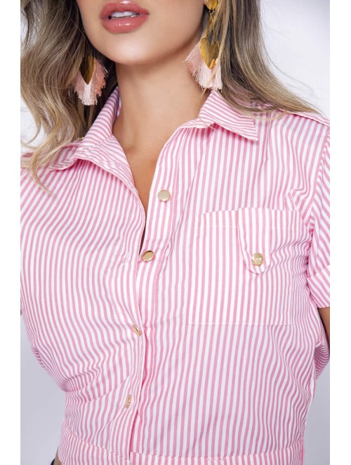Cute 100% Colombian Striped Shirt | Y-107