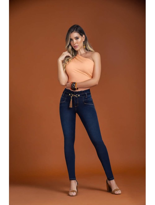 Push Up Jeans Colombian Design Waistband Without Buttons | 700-1507