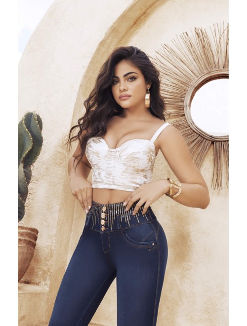 Elegant High Waist Colombian Jean for Her | Isla