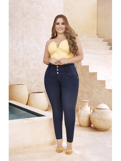 High Waist Colombian Jean Plus, Defined Style | Orion