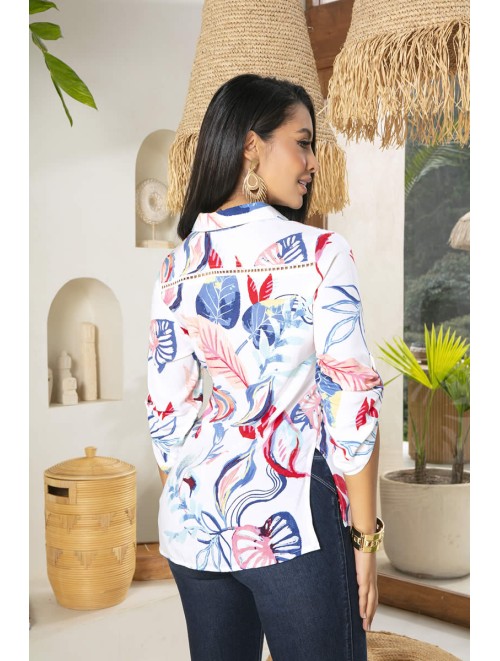 Exclusive Design Printed Blouse From Colombia | A-478
