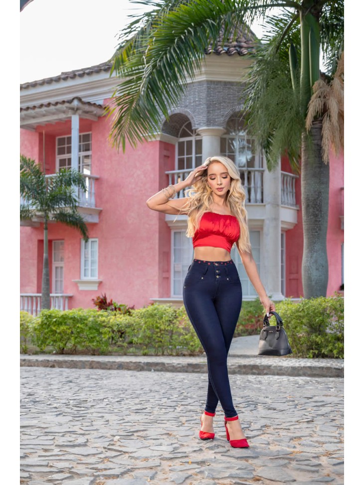 Colombian Jean with High Waist and Butt Lift | W276