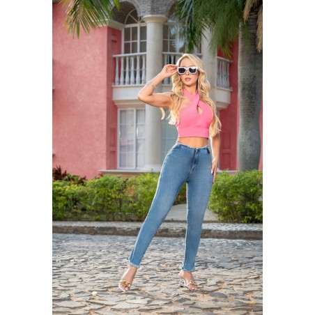Elegant High Waist Colombian Jean for Her | W280