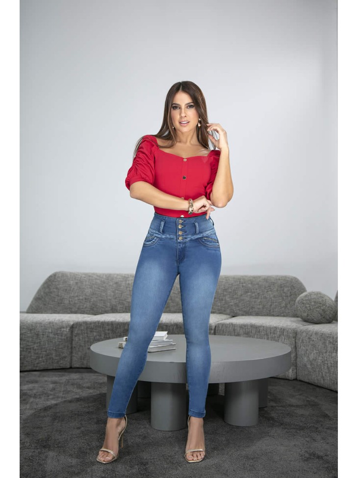 Colombian Jean Tummy Control and Push Up - BLM 1829