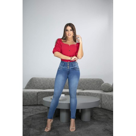 Colombian Jean Tummy Control and Push Up - BLM 1829