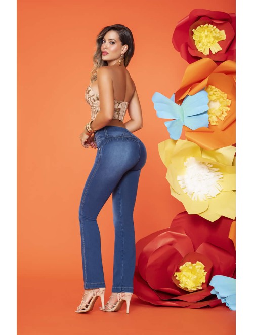 Cute Colombian Jean with Embroidered Detail | SVN 700-1552