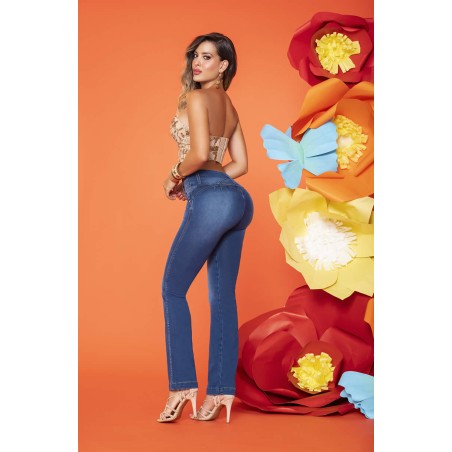 Cute Colombian Jean with Embroidered Detail | SVN 700-1552