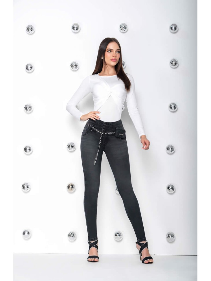 Women's Tummy Control Jeans Includes Belt | SVN 700-1598