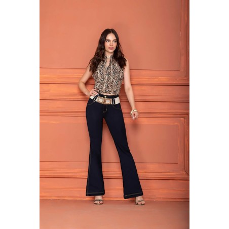 Women's Jeans with Bell Boots Includes Belt | SVN 700-1599