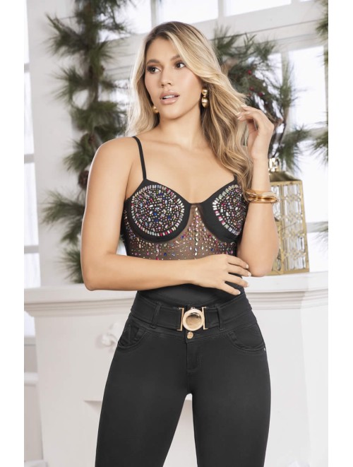 Elegant Colombian Jean for Women Includes Belt | OFR - MELIA