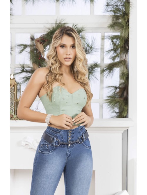 Extra High Waist Jean for Women Includes Belt | OFR - OVA