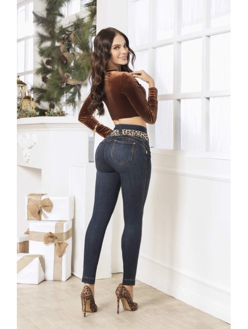 Women's Jeans Includes Animal Print Belt | OFR - PIA