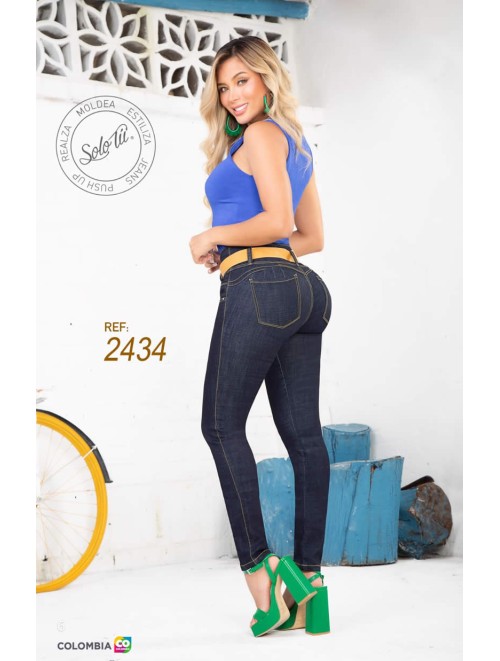 Beautiful Colombian Jean Includes Belt | STU-2434