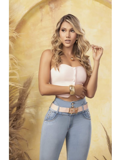 Colombian Jean Excellent Quality Includes Belt | OFR - ALAYNA