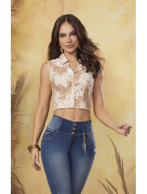 Cute Colombian Jean Includes Keychain | OFR-THERESA