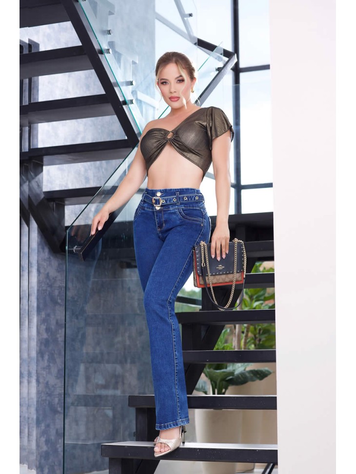 Jean Levanta Cola Para Dama Incluye Cinturón - ANG 830 Jean Levanta Cola Para Dama Incluye Cinturón - ANG 830