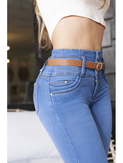 Hermoso Jeans Levanta Cola Incluye Cinturón | ANG - 838
