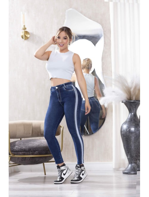 Jeans Ochenteros Con Sistema Push Up | ANG - 852
