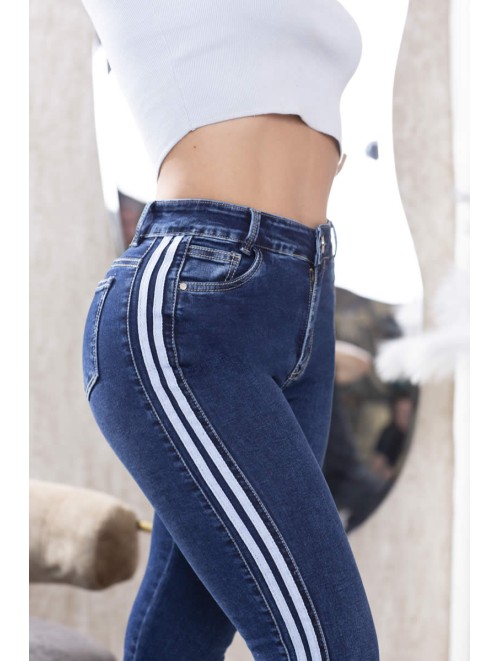 Jeans Ochenteros Con Sistema Push Up | ANG - 852