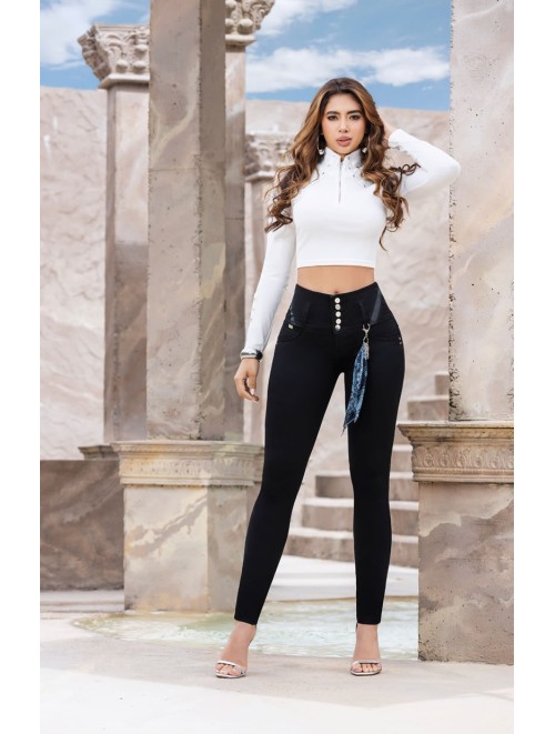 Colombian Jeans Waistband Extra High