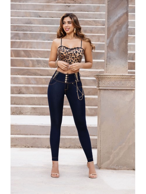 Dark Blue Jeans Colombian Moda | OFR - Celeste